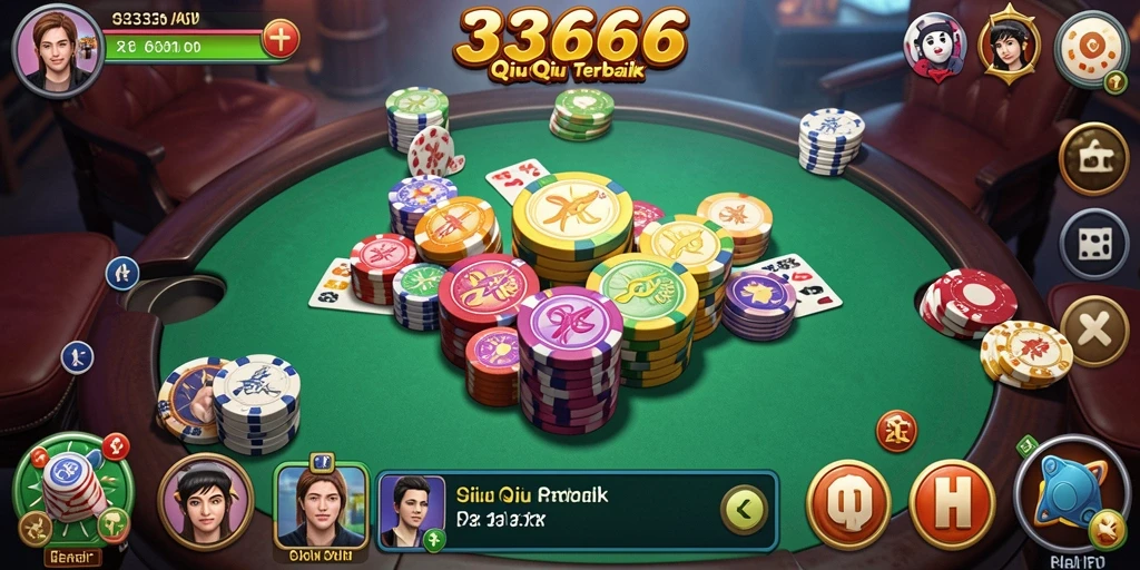 Tampilan gameplay QiuQiu yang menegangkan dan seru.