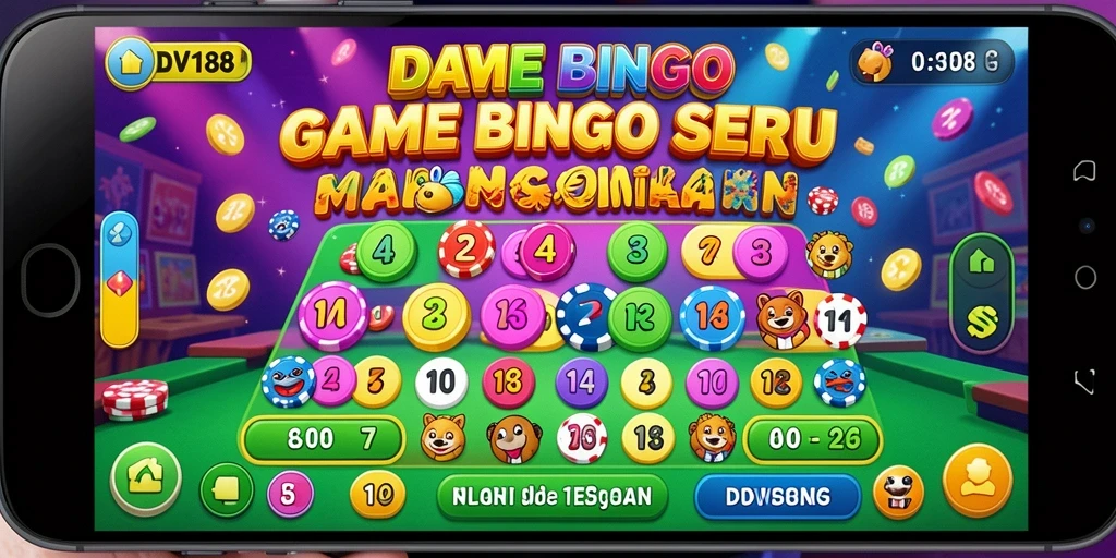 Tampilan gameplay seru Bingo di DV188 dengan interaksi pemain.