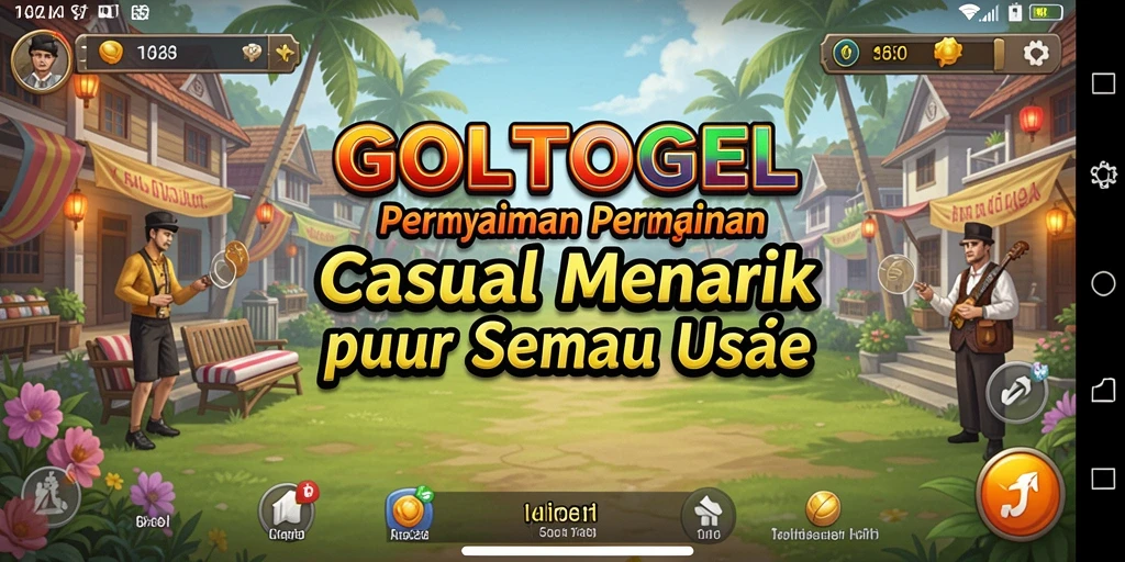 Tampilan gameplay GOLTOGEL yang seru dan menghibur.
