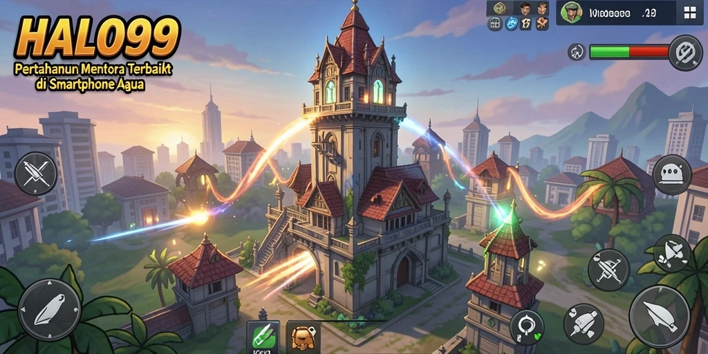 Tampilan gameplay menawan dari game Tower Defense HALO99.