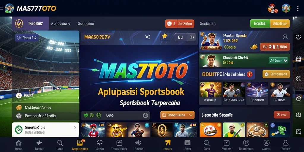 Tampilan utama MAS77TOTO yang menarik dan interaktif dengan fitur taruhan.