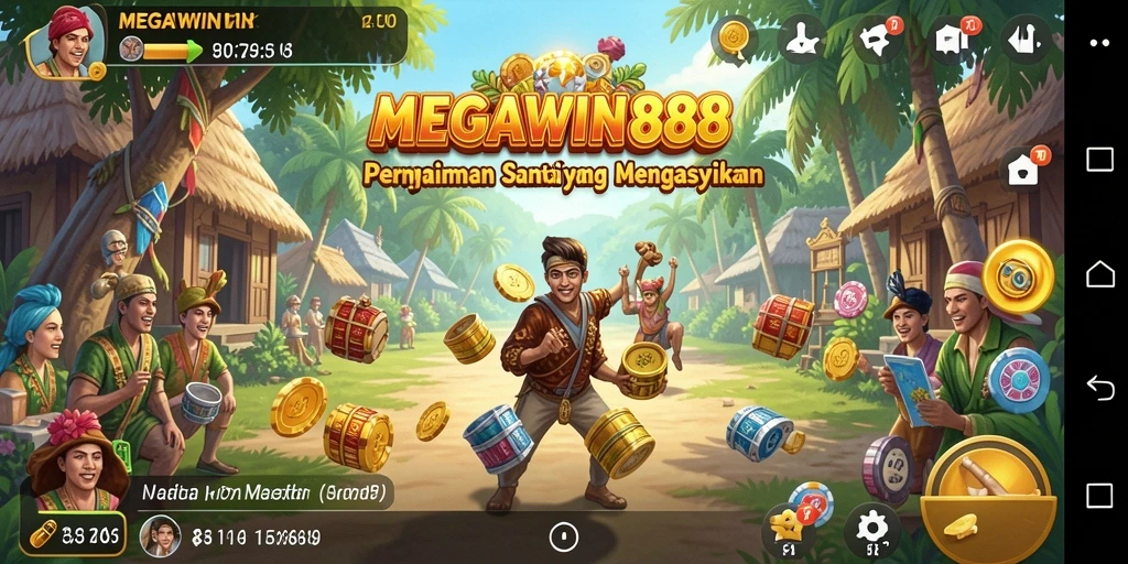 Tampilan gameplay seru dan menyenangkan di MEGAWIN888.