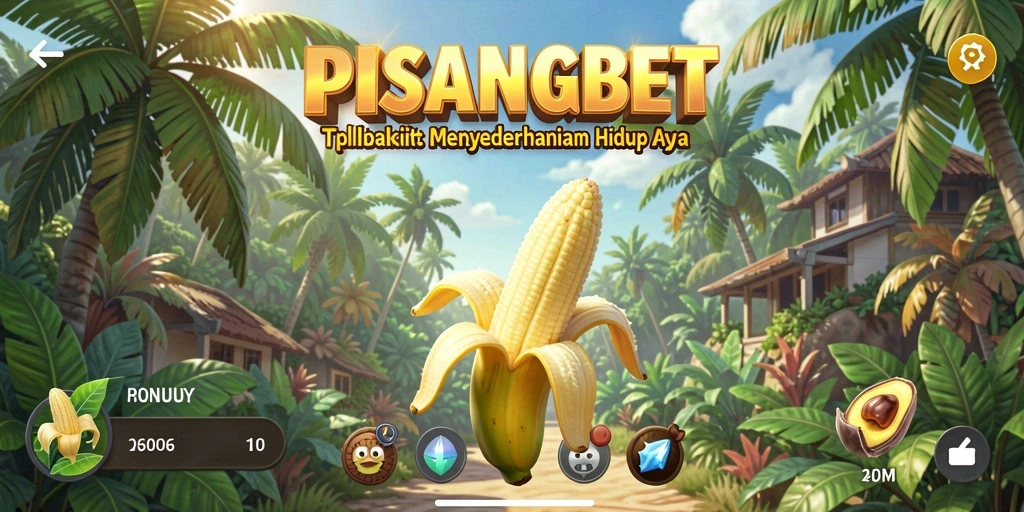 Tampilan antarmuka PISANGBET yang sederhana dan intuitif.