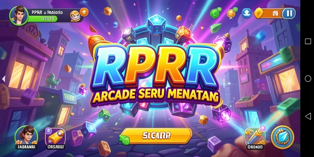 Tampilan gameplay RPRR yang penuh aksi dan tantangan arcade.