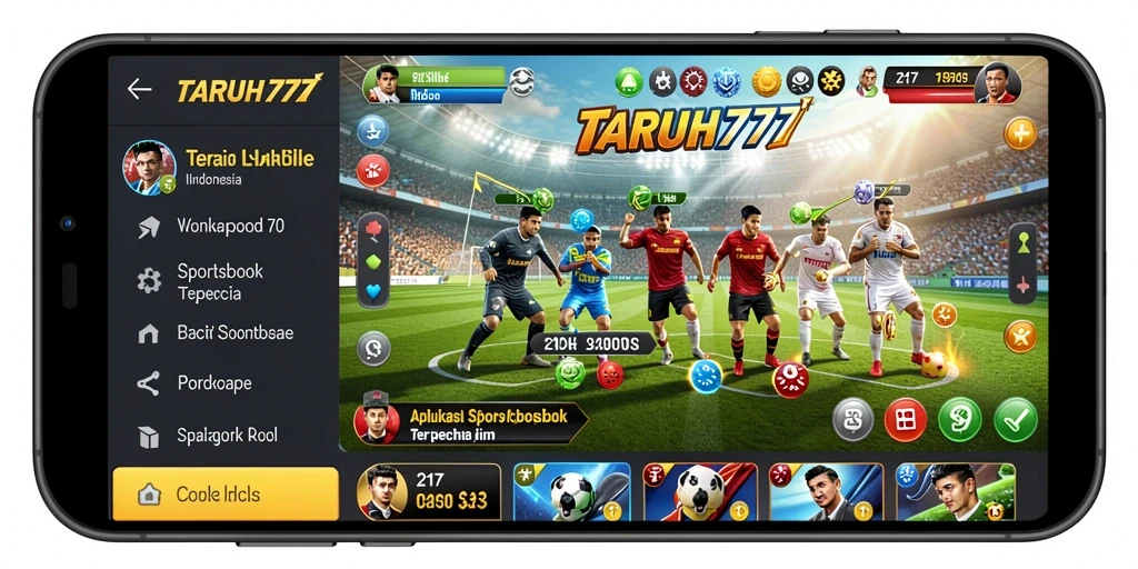 Tampilan gameplay TARUH777 dengan berbagai pilihan taruhan olahraga.