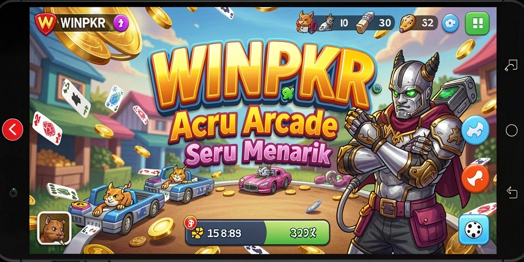 Tampilan gameplay seru WINPKR yang penuh warna dan tantangan.